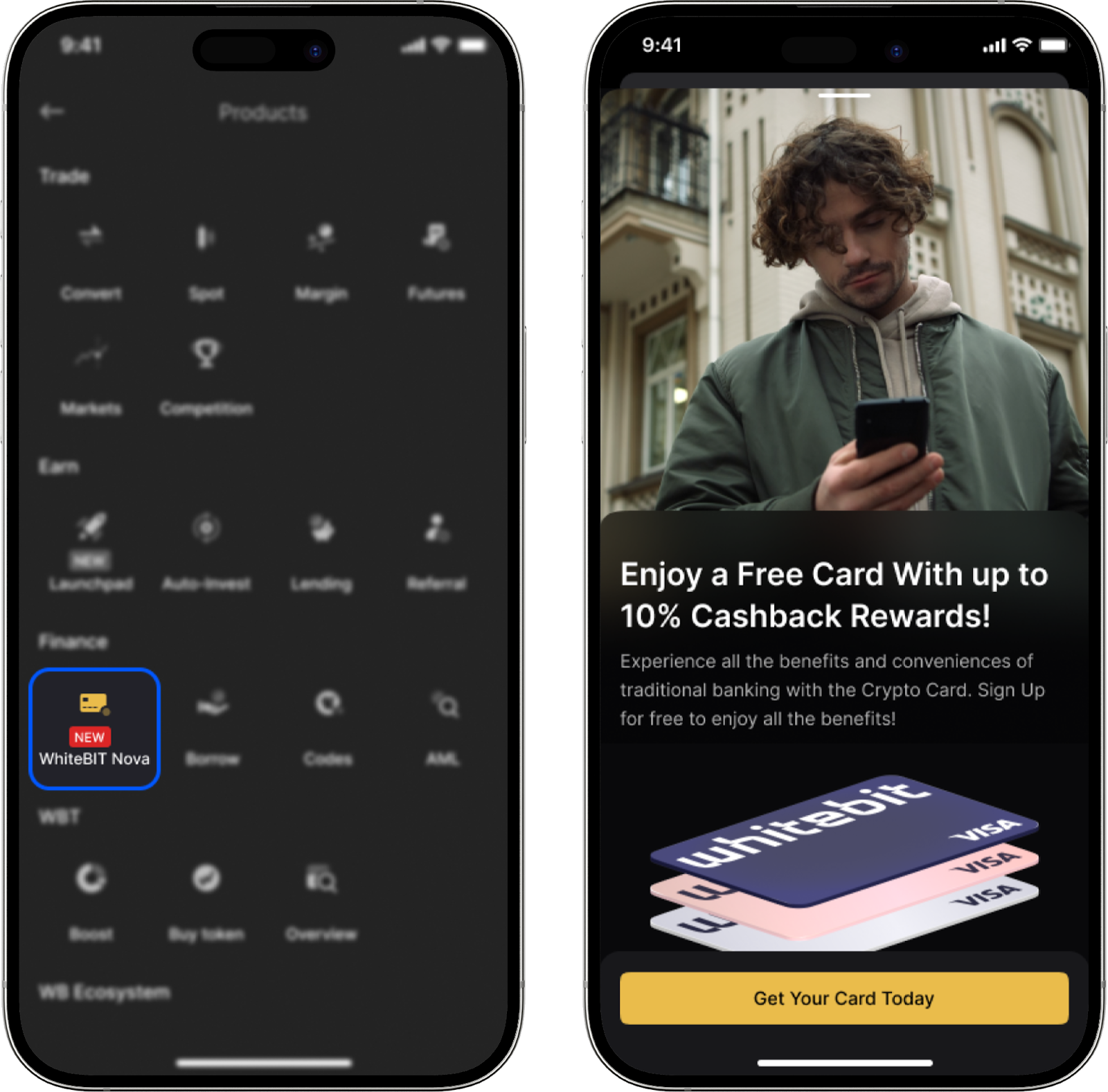 BitCard No-KYC Virtual Visa screenshot