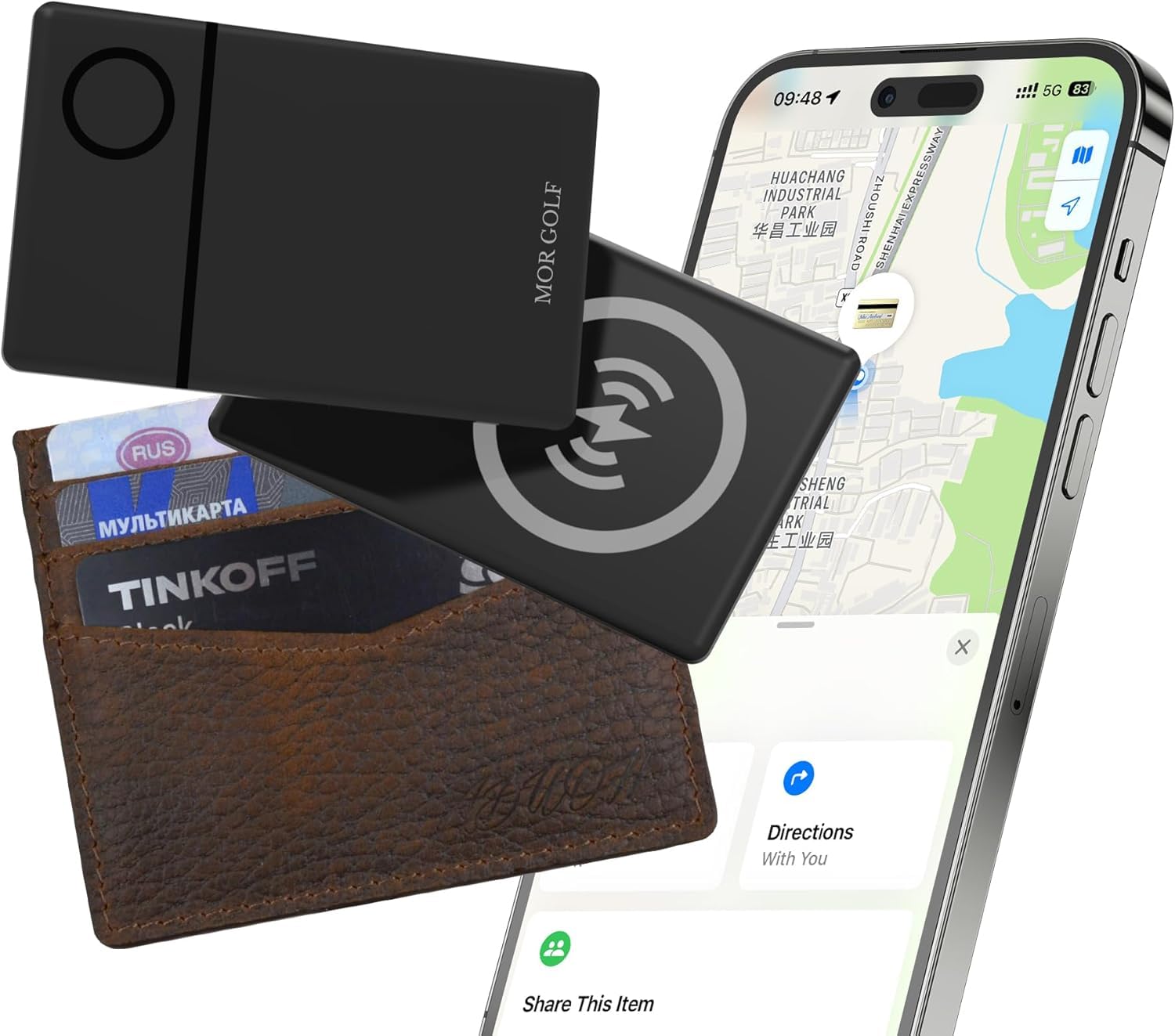 Unbranded crypto debit card on a passport and smartphone, representing global privacy and travel