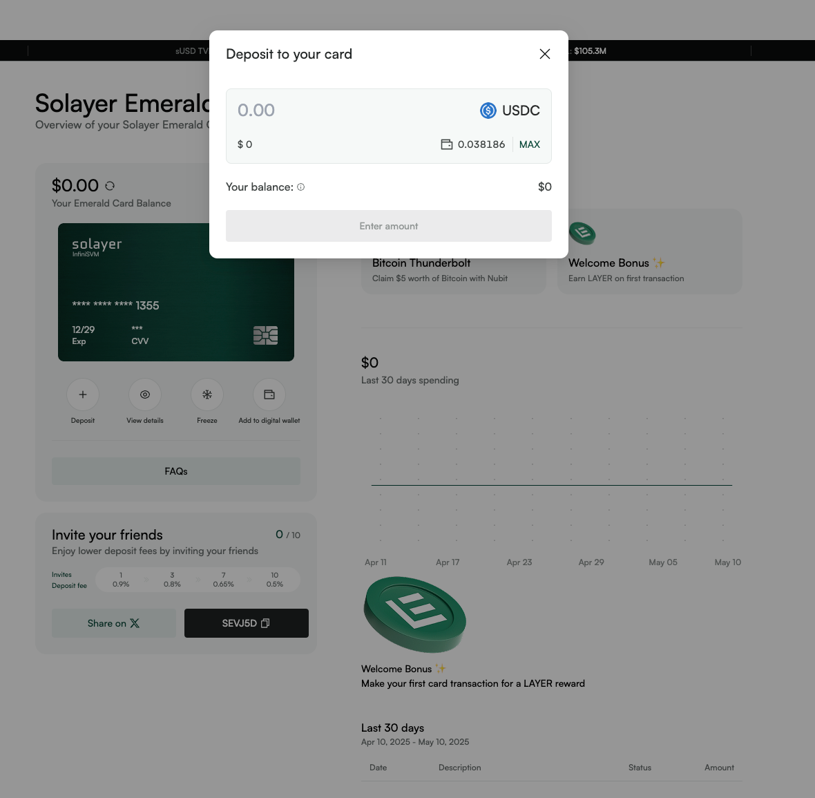 Cypher crypto virtual card