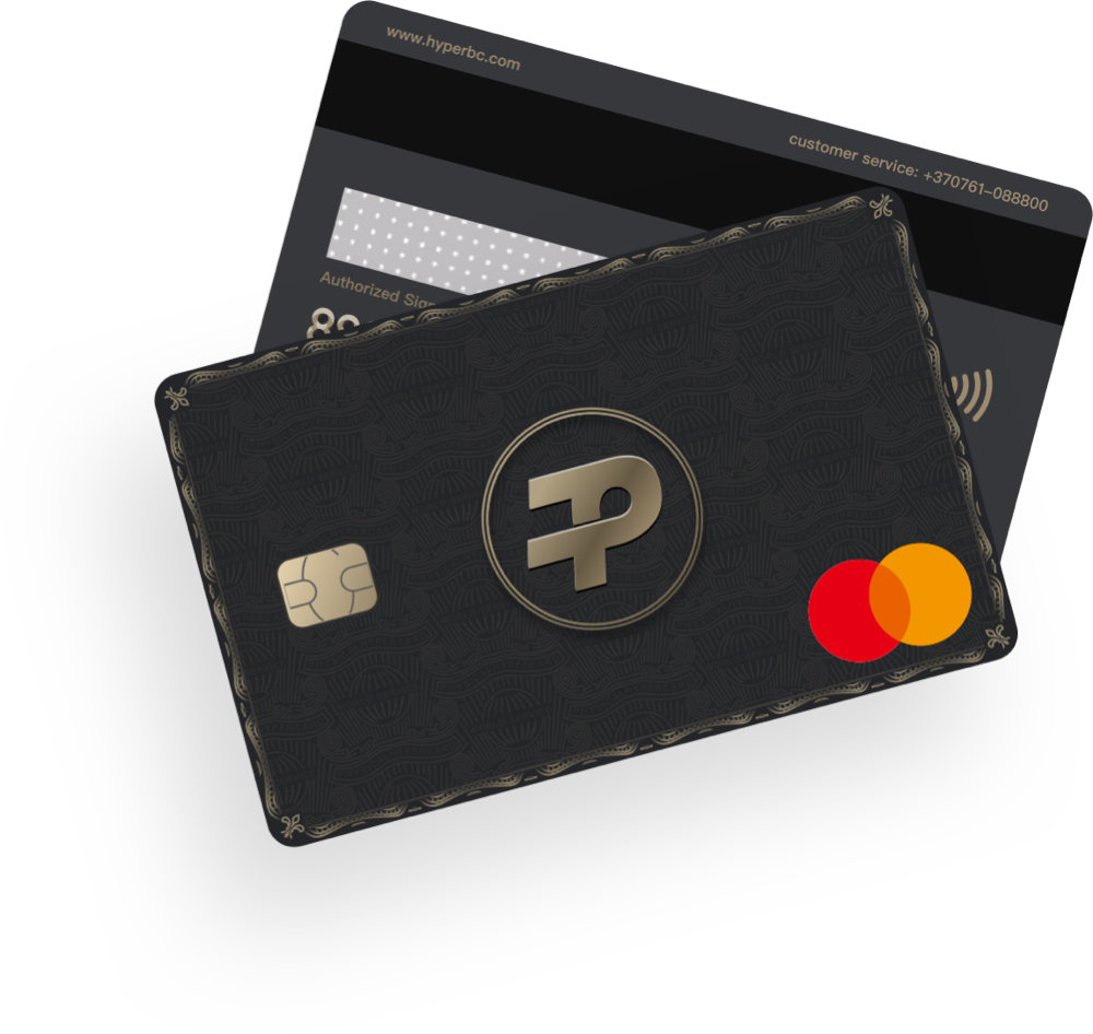 HyperCard HyperPay crypto card logo