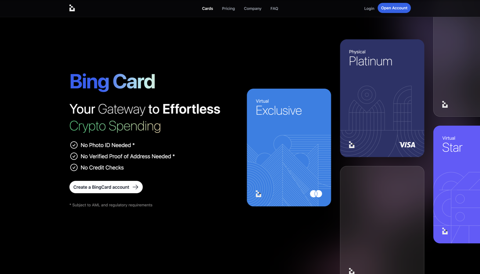 Paycent Card no ID crypto debit
