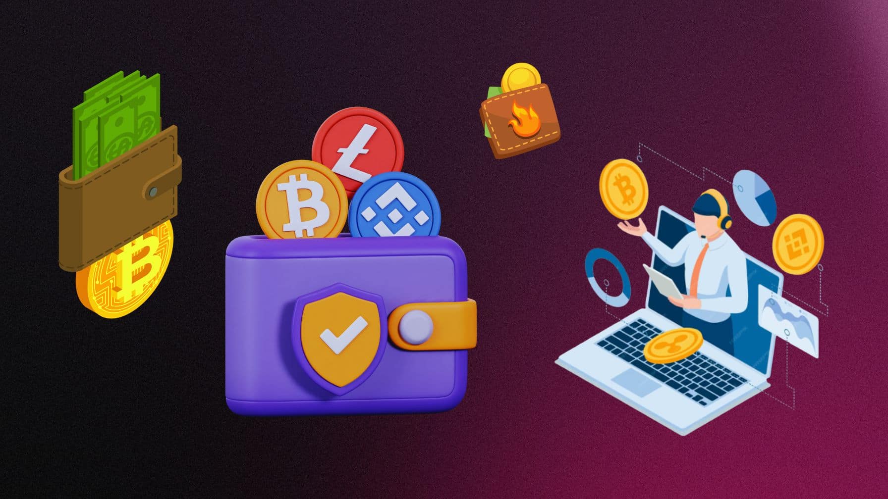 USDT BTC ETH crypto wallet top-up icons