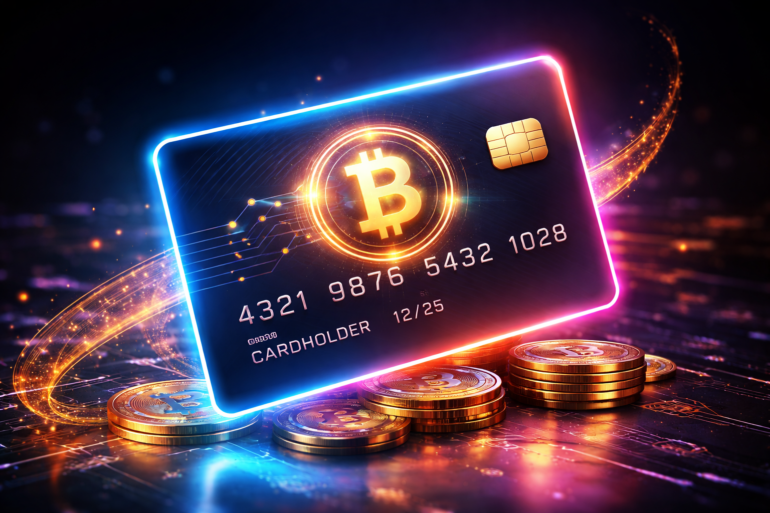 crypto debit card fees chart