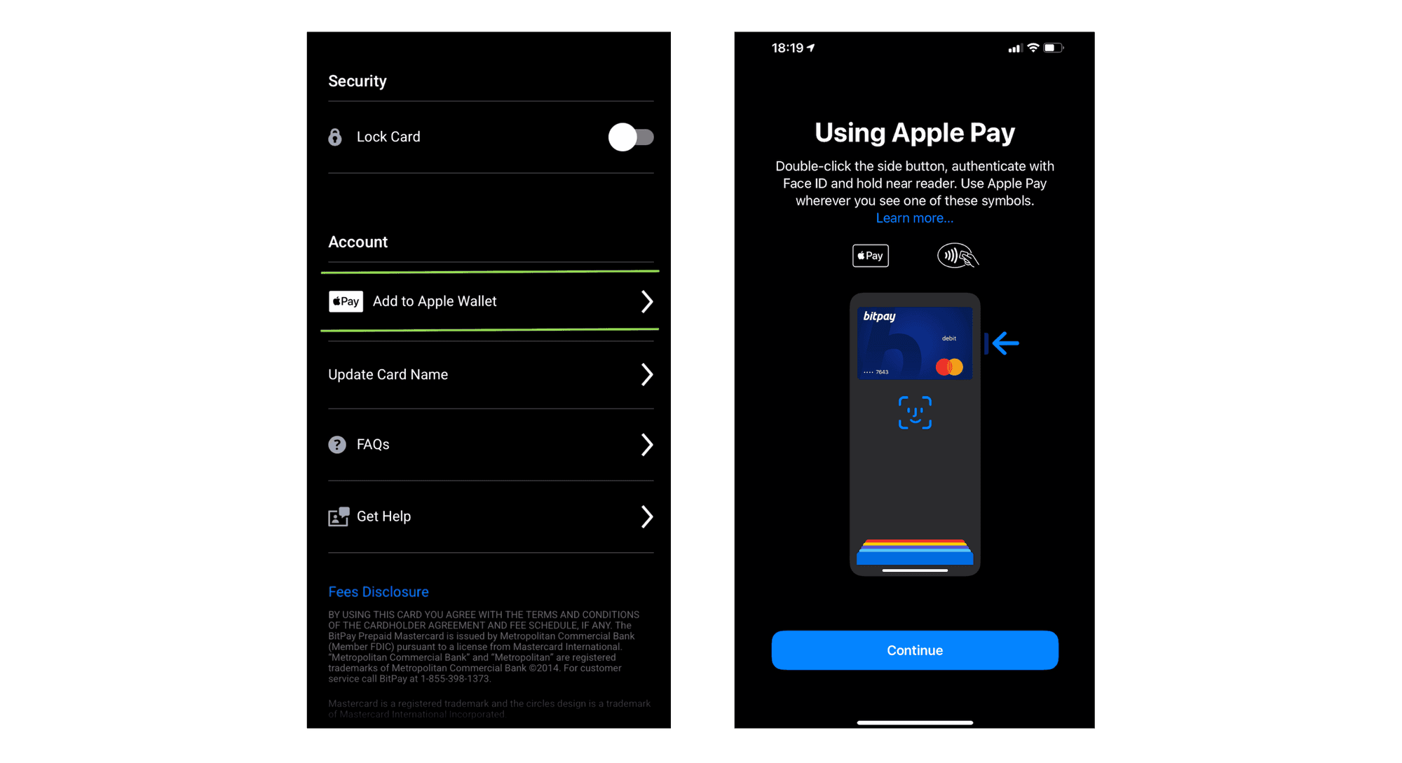 Bitpay virtual crypto debit card 2025